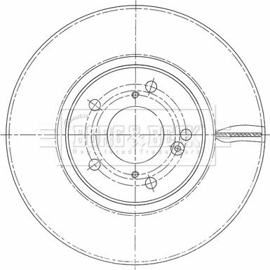 Borg & Beck BBD5463 - Гальмівний диск autozip.com.ua