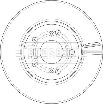 Borg & Beck BBD5593 - Гальмівний диск autozip.com.ua