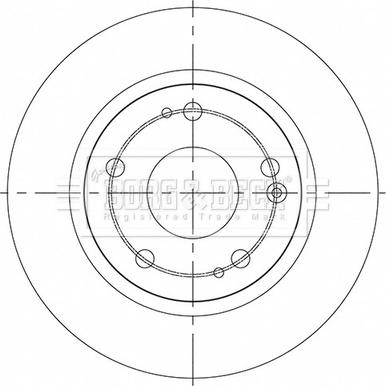 Borg & Beck BBD5541 - Гальмівний диск autozip.com.ua