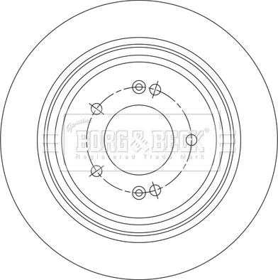 Borg & Beck BBD5551 - Гальмівний диск autozip.com.ua