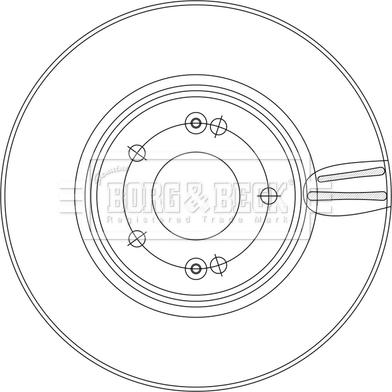 Borg & Beck BBD5563 - Гальмівний диск autozip.com.ua