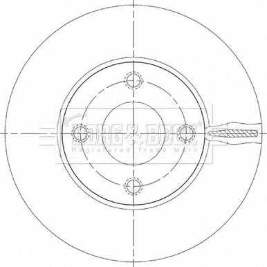 Borg & Beck BBD5503 - Гальмівний диск autozip.com.ua