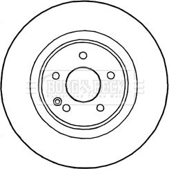 Borg & Beck BBD5831S - Гальмівний диск autozip.com.ua