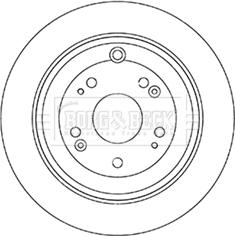 Borg & Beck BBD5344 - Гальмівний диск autozip.com.ua