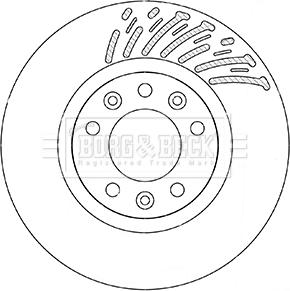 Borg & Beck BBD5360 - Гальмівний диск autozip.com.ua