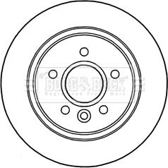 Borg & Beck BBD5306 - Гальмівний диск autozip.com.ua