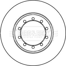 Borg & Beck BBD5301 - Гальмівний диск autozip.com.ua