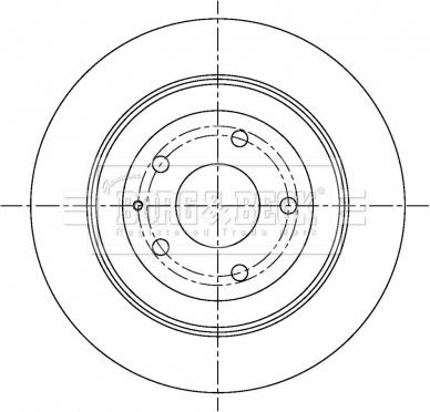 Borg & Beck BBD5303 - Гальмівний диск autozip.com.ua