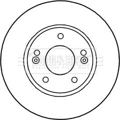 Borg & Beck BBD5313 - Гальмівний диск autozip.com.ua