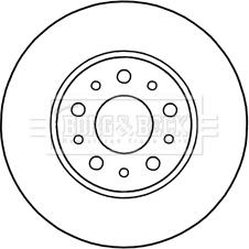 Borg & Beck BBD5312 - Гальмівний диск autozip.com.ua