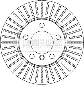 Borg & Beck BBD5337 - Гальмівний диск autozip.com.ua