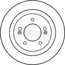 Kawe 61506 00 - Гальмівний диск autozip.com.ua