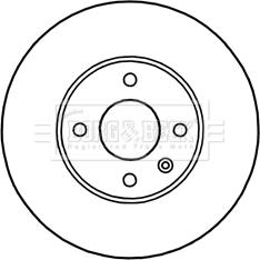 Borg & Beck BBD5249 - Гальмівний диск autozip.com.ua