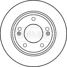 Borg & Beck BBD5257 - Гальмівний диск autozip.com.ua