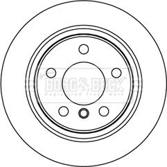 Borg & Beck BBD5265 - Гальмівний диск autozip.com.ua