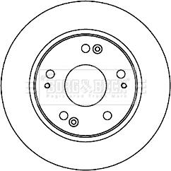 Borg & Beck BBD5202 - Гальмівний диск autozip.com.ua