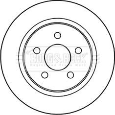 Borg & Beck BBD5210 - Гальмівний диск autozip.com.ua