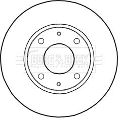 DJ Parts BD2266 - Гальмівний диск autozip.com.ua