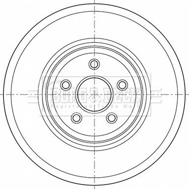 Borg & Beck BBD6054S - Гальмівний диск autozip.com.ua