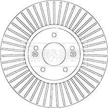 Borg & Beck BBD6065S - Гальмівний диск autozip.com.ua