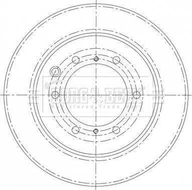 Borg & Beck BBD6008S - Гальмівний диск autozip.com.ua