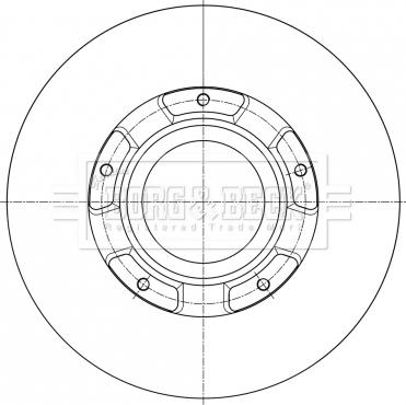 Borg & Beck BBD6073S - Гальмівний диск autozip.com.ua