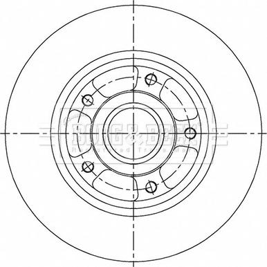 Borg & Beck BBD6149S - Гальмівний диск autozip.com.ua