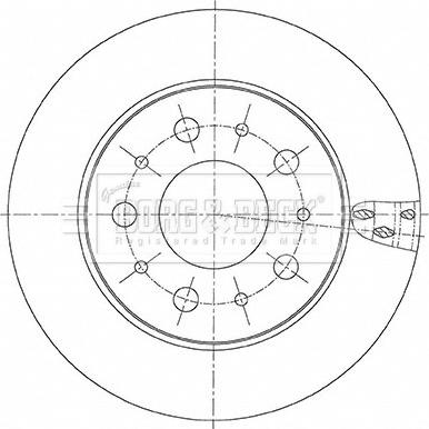 Borg & Beck BBD6156S - Гальмівний диск autozip.com.ua