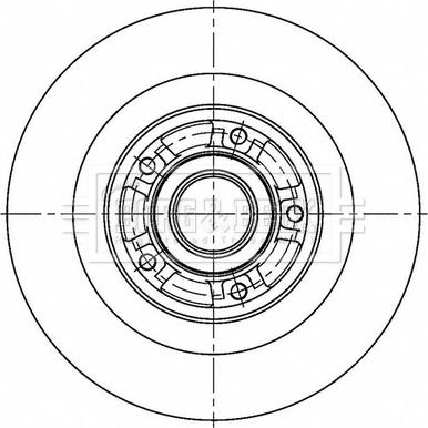 Borg & Beck BBD6167S - Гальмівний диск autozip.com.ua