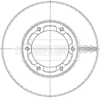 Borg & Beck BBD6111S - Гальмівний диск autozip.com.ua