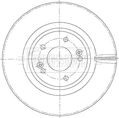 Borg & Beck BBD6112S - Гальмівний диск autozip.com.ua