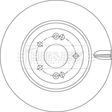 Borg & Beck BBD6235S - Гальмівний диск autozip.com.ua