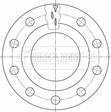 Borg & Beck BBD32661 - Гальмівний диск autozip.com.ua