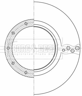 Borg & Beck BBD32606 - Гальмівний диск autozip.com.ua