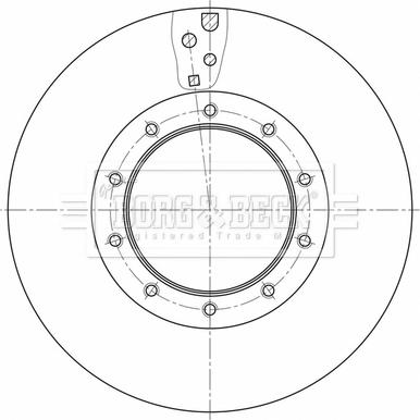 Borg & Beck BBD32612 - Гальмівний диск autozip.com.ua