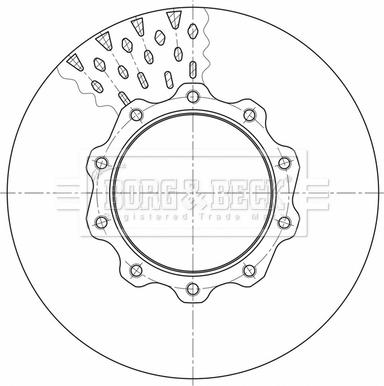 Borg & Beck BBD32638 - Гальмівний диск autozip.com.ua