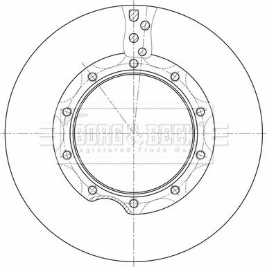 Borg & Beck BBD32632 - Гальмівний диск autozip.com.ua