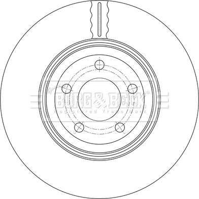 Borg & Beck BBD7014S - Гальмівний диск autozip.com.ua