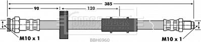 Borg & Beck BBH6960 - Гальмівний шланг autozip.com.ua