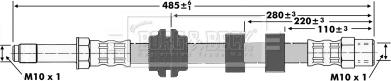 Borg & Beck BBH6418 - Гальмівний шланг autozip.com.ua