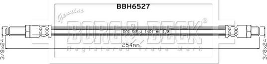 Borg & Beck BBH6527 - Гальмівний шланг autozip.com.ua