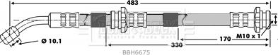 Borg & Beck BBH6675 - Гальмівний шланг autozip.com.ua