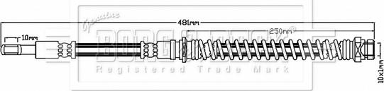 Borg & Beck BBH6814 - Гальмівний шланг autozip.com.ua