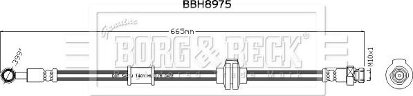 Borg & Beck BBH8975 - Гальмівний шланг autozip.com.ua