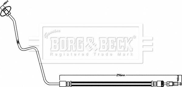 Borg & Beck BBH8493 - Гальмівний шланг autozip.com.ua