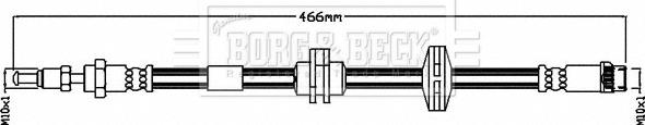 Borg & Beck BBH8492 - Гальмівний шланг autozip.com.ua