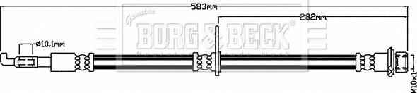 Borg & Beck BBH8483 - Гальмівний шланг autozip.com.ua