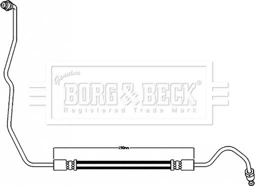 Borg & Beck BBH8596 - Гальмівний шланг autozip.com.ua
