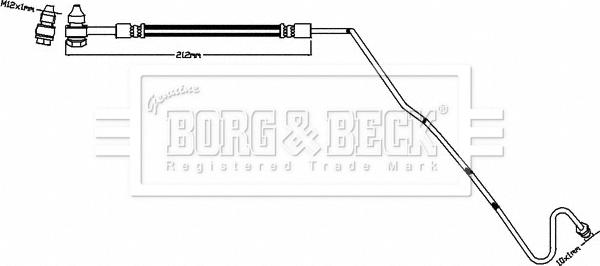 Borg & Beck BBH8504 - Гальмівний шланг autozip.com.ua