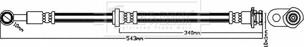 Borg & Beck BBH8603 - Гальмівний шланг autozip.com.ua